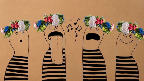 IKEA festival illustration of people singing