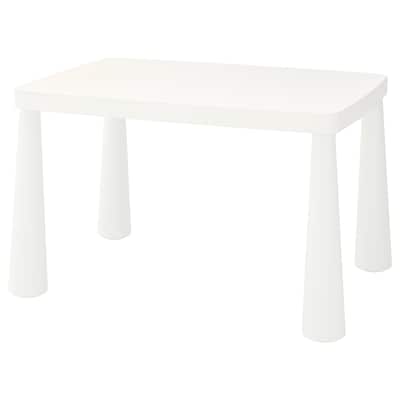 MAMMUT Children's table, in/outdoor white, 77x55 cm