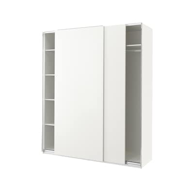 PAX / HASVIK Armari, blanc/blanc, 200x66x236 cm