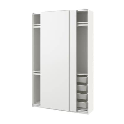 PAX / HASVIK Combinació d'armari, blanc/blanc, 150x43x236 cm
