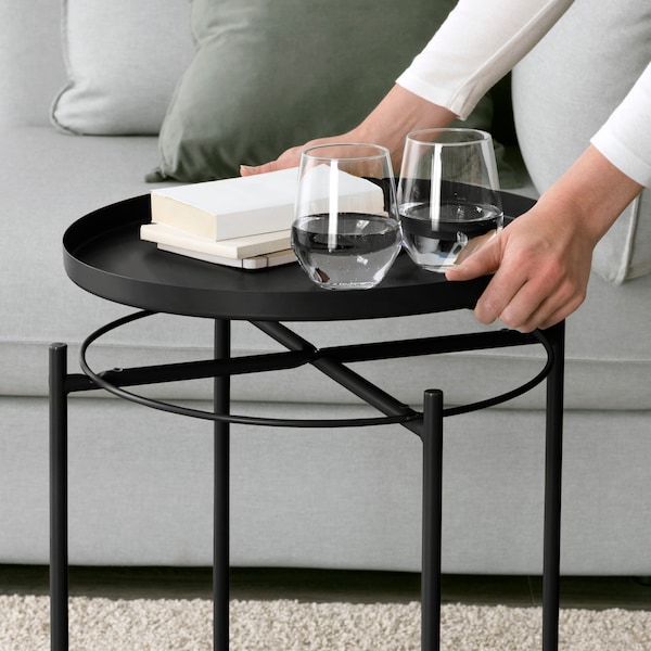 A black GLADOM tray table