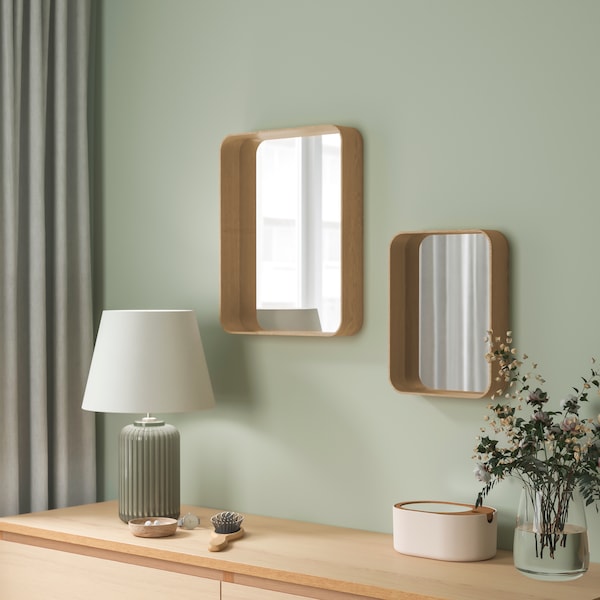 An oak veneer DVÄRGSYREN mirror